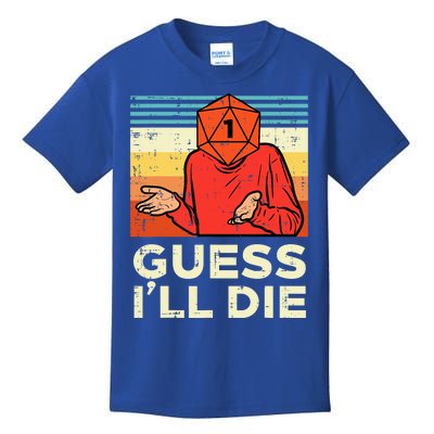 Rpg Gamer 1 Guess Ill Die Retro Kids T-Shirt