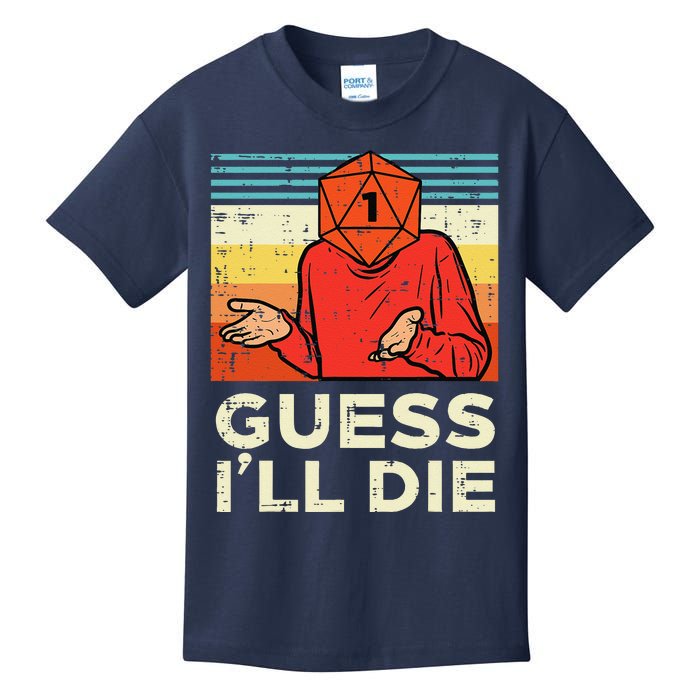 Rpg Gamer 1 Guess Ill Die Retro Kids T-Shirt