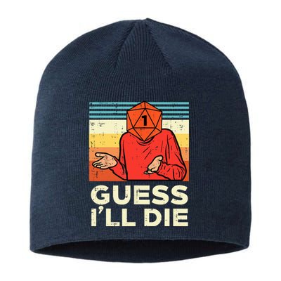 Rpg Gamer 1 Guess Ill Die Retro Sustainable Beanie