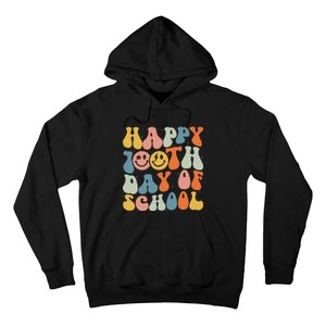 Retro Groovy 100 Days Happy 100th Day Of School Teacher Hoodie