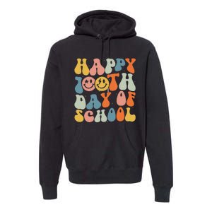 Retro Groovy 100 Days Happy 100th Day Of School Teacher Premium Hoodie