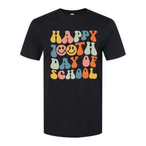 Retro Groovy 100 Days Happy 100th Day Of School Teacher Softstyle CVC T-Shirt