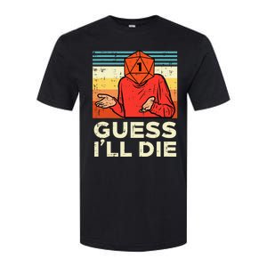 Rpg Gamer 1 Guess Ill Die Retro Softstyle CVC T-Shirt