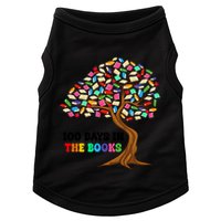 Retro Groovy 100 Days In The Books Happy 100th Day Of School Gift Doggie Tank