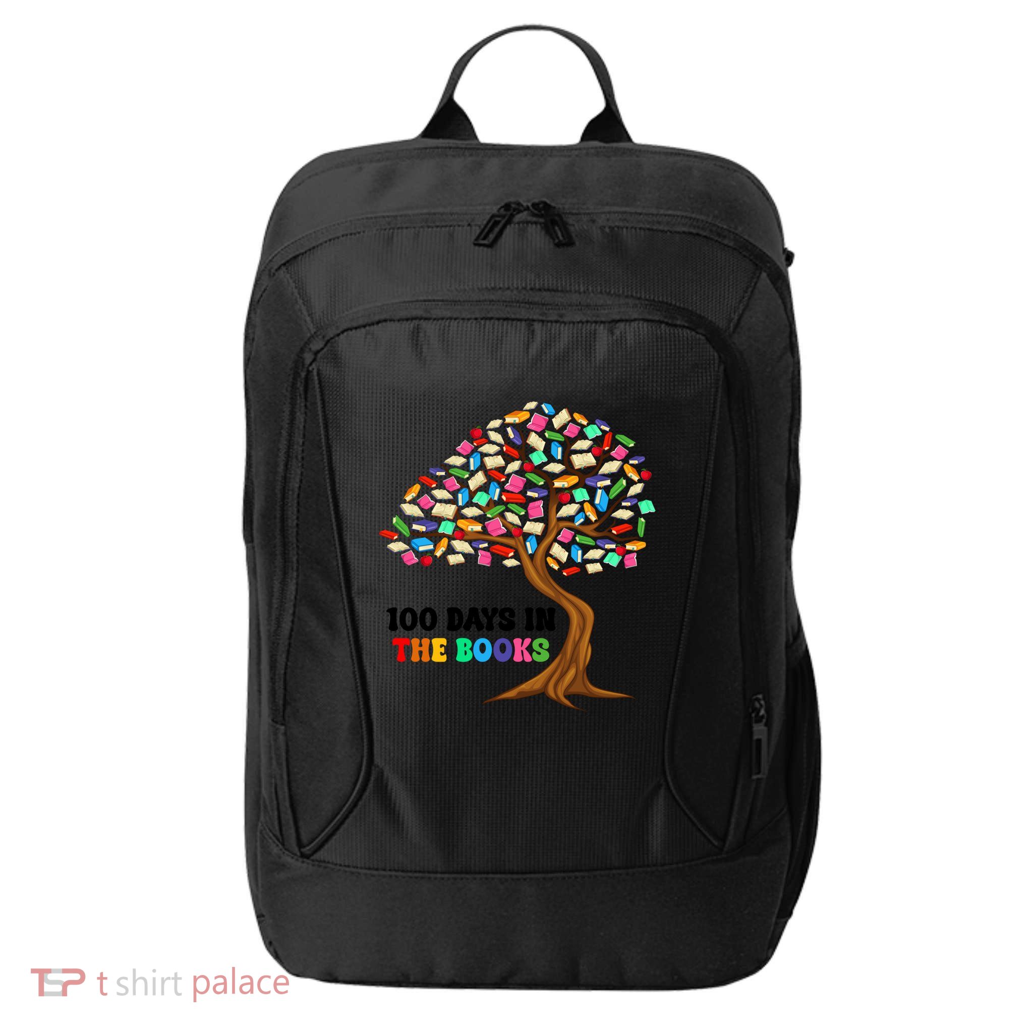 Retro Groovy 100 Days In The Books Happy 100th Day Of School Gift City Backpack
