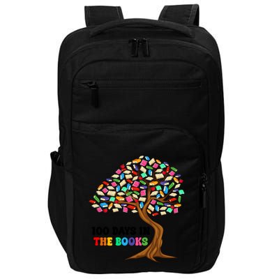 Retro Groovy 100 Days In The Books Happy 100th Day Of School Gift Impact Tech Backpack