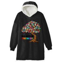 Retro Groovy 100 Days In The Books Happy 100th Day Of School Gift Hooded Wearable Blanket