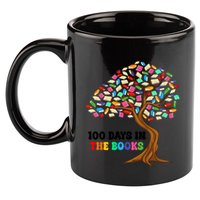 Retro Groovy 100 Days In The Books Happy 100th Day Of School Gift 11oz C Handle Ceramic Mug
