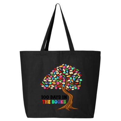 Retro Groovy 100 Days In The Books Happy 100th Day Of School Gift 25L Jumbo Tote