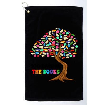 Retro Groovy 100 Days In The Books Happy 100th Day Of School Gift Golf Towel