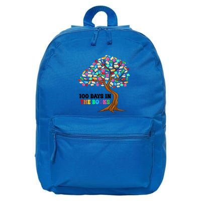 Retro Groovy 100 Days In The Books Happy 100th Day Of School Gift 16 in Basic Backpack