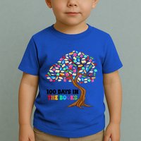 Retro Groovy 100 Days In The Books Happy 100th Day Of School Gift Toddler T-Shirt