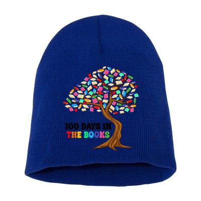Retro Groovy 100 Days In The Books Happy 100th Day Of School Gift Short Acrylic Beanie