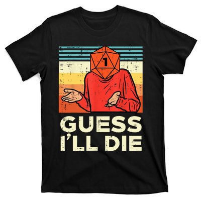 Rpg Gamer 1 Guess Ill Die Retro Men Kids T-Shirt