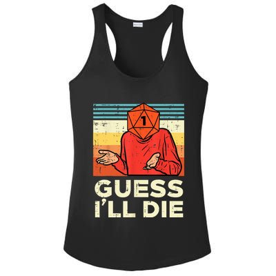 Rpg Gamer 1 Guess Ill Die Retro Men Kids Ladies PosiCharge Competitor Racerback Tank