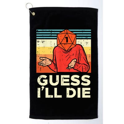 Rpg Gamer 1 Guess Ill Die Retro Men Kids Golf Towel