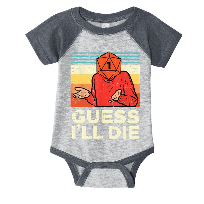 Rpg Gamer 1 Guess Ill Die Retro Men Kids Infant Baby Jersey Bodysuit