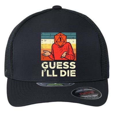 Rpg Gamer 1 Guess Ill Die Retro Flexfit Unipanel Trucker Cap