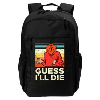 Rpg Gamer 1 Guess Ill Die Retro Backpack