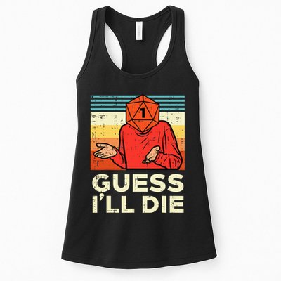 Rpg Gamer 1 Guess Ill Die Retro Womens Tank Top