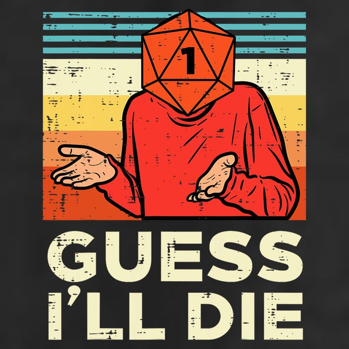 Rpg Gamer 1 Guess Ill Die Retro Golf Towel