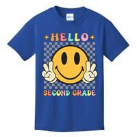 Retro Groovy 2Nd Grade Back To School Hello Second Grade Cute Gift Kids T-Shirt