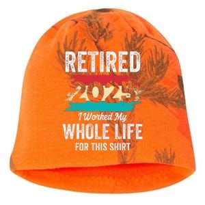 Retirement Giftsretired 2025 Worked My Whole Life Kati - Camo Knit Beanie