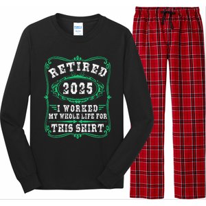 Retirement Giftsretired 2025 Long Sleeve Pajama Set