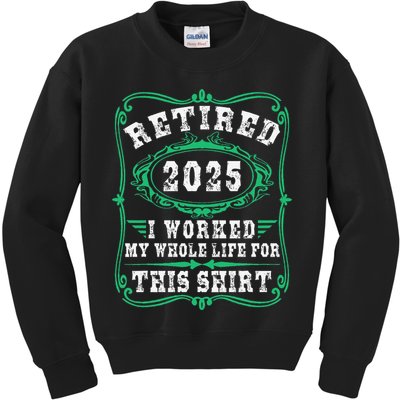 Retirement Giftsretired 2025 Kids Sweatshirt