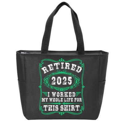 Retirement Giftsretired 2025 Zip Tote Bag