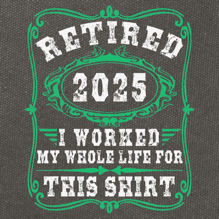 Retirement Giftsretired 2025 Cotton Canvas Backpack