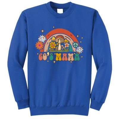 Retro Groovy 60s Mama Birthday Hippie Cute Rainbow Mama Gift Tall Sweatshirt