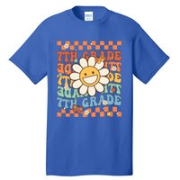 Retro Groovy 7Th Grade Back To School Happy First Day School Cool Gift Tall T-Shirt