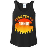 Running Gift Addicted To Running Ladies Essential Tank