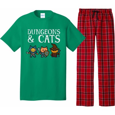 Rpg Gamer And Cats Funny Pajama Set