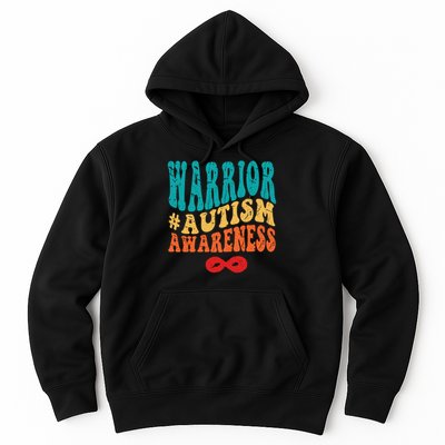 retro groovy autism warrior infinity autism awareness gift Hoodie