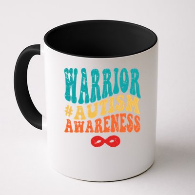 retro groovy autism warrior infinity autism awareness gift Mug