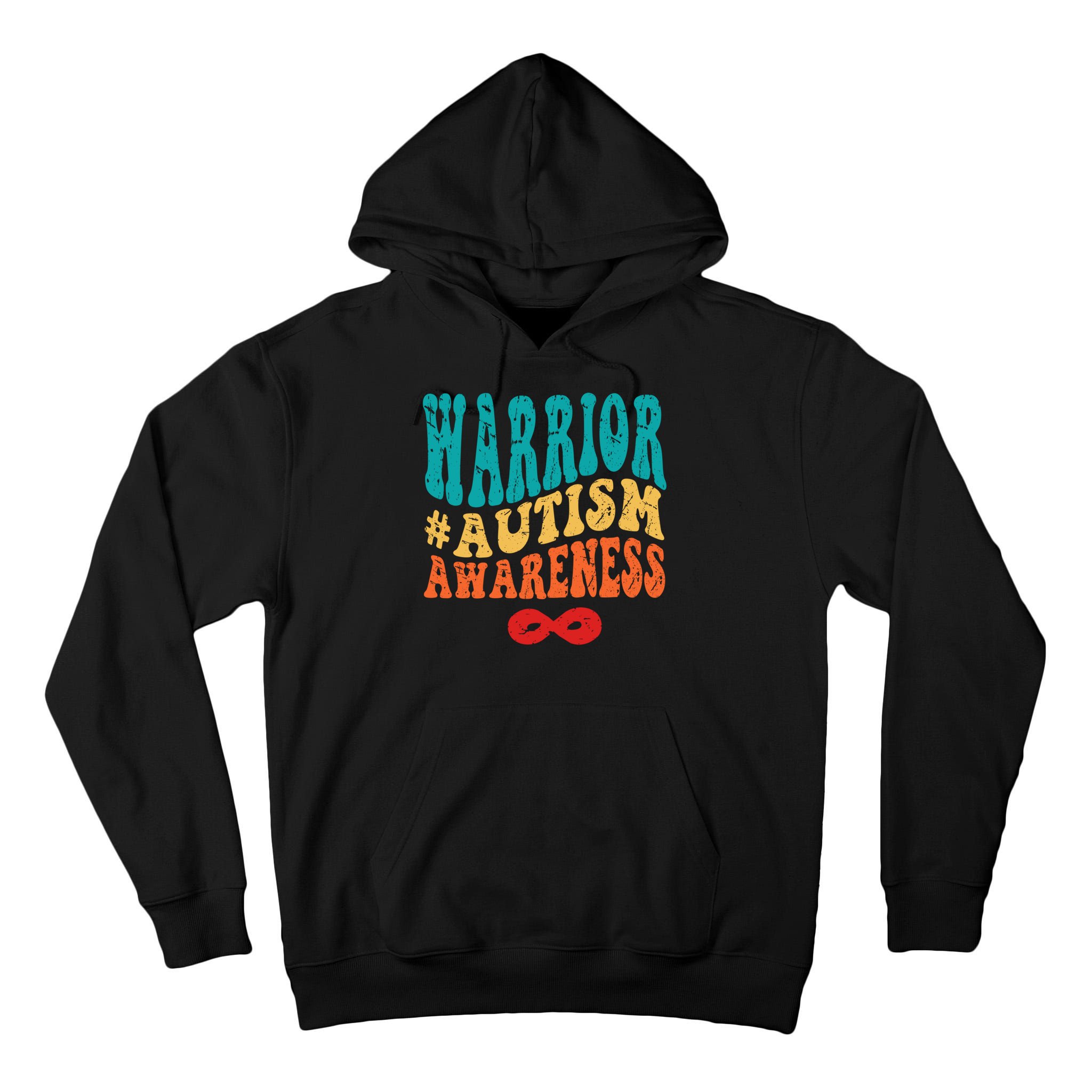 retro groovy autism warrior infinity autism awareness gift Tall Hoodie