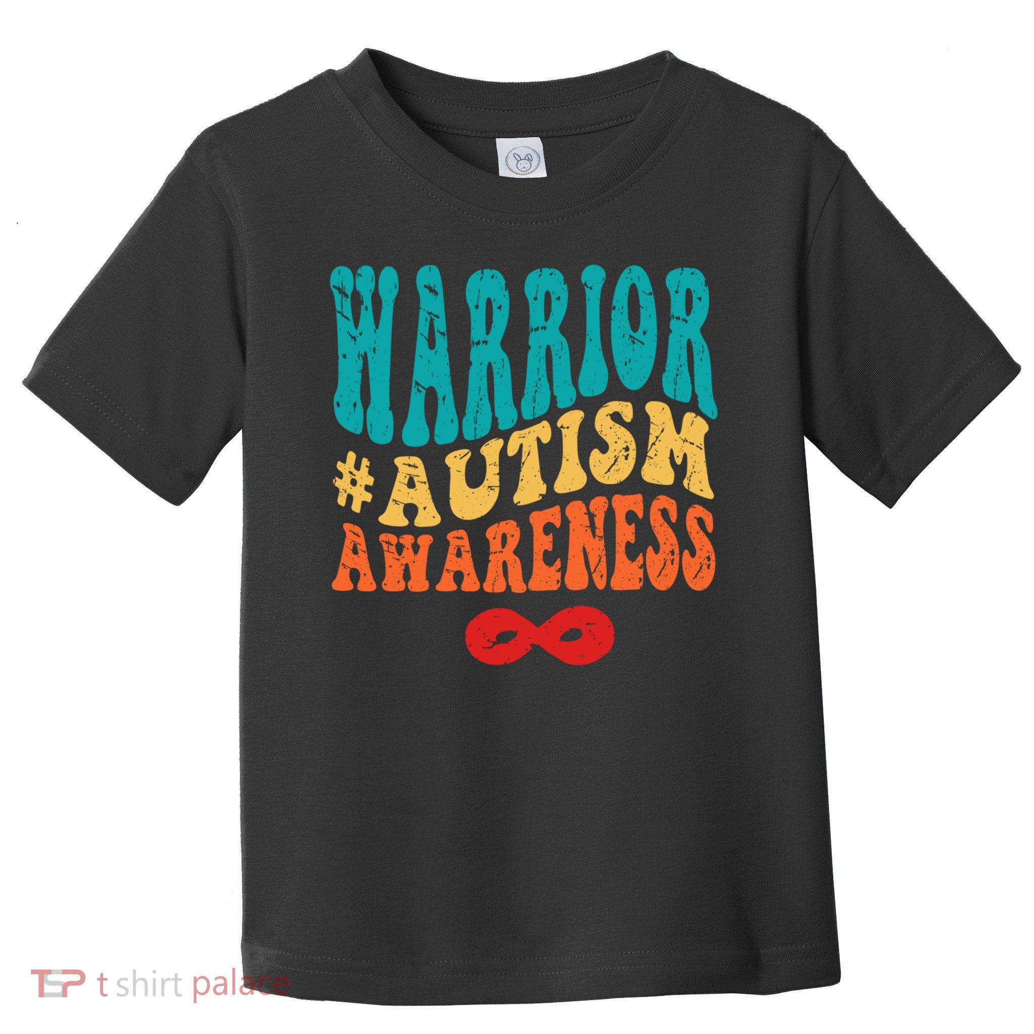 retro groovy autism warrior infinity autism awareness gift Toddler T-Shirt