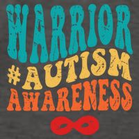 retro groovy autism warrior infinity autism awareness gift Vector Backpack