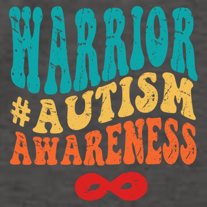 retro groovy autism warrior infinity autism awareness gift Vector Backpack