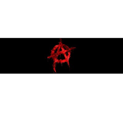 Red Graffiti Anarchy Symbol Bumper Sticker