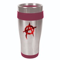 Red Graffiti Anarchy Symbol 16oz Travel Tumbler