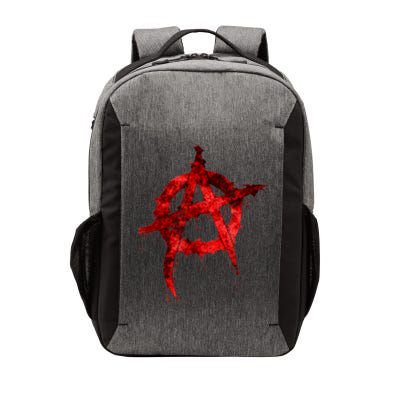 Red Graffiti Anarchy Symbol Vector Backpack