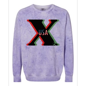 Red, Green And Black X History Month (With Image) Colorblast Crewneck Sweatshirt