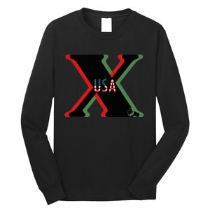 Red, Green And Black X History Month (With Image) Long Sleeve Shirt