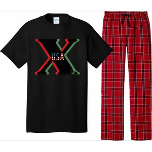 Red, Green And Black X History Month (With Image) Pajama Set