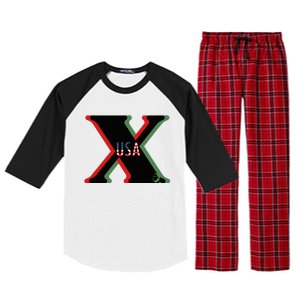 Red, Green And Black X History Month (With Image) Raglan Sleeve Pajama Set