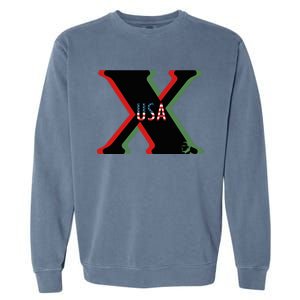 Red, Green And Black X History Month (With Image) Garment-Dyed Sweatshirt