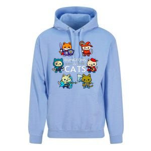 Rpg Gamer And Cats D20 Dice Nerdy Cute Cat Unisex Surf Hoodie